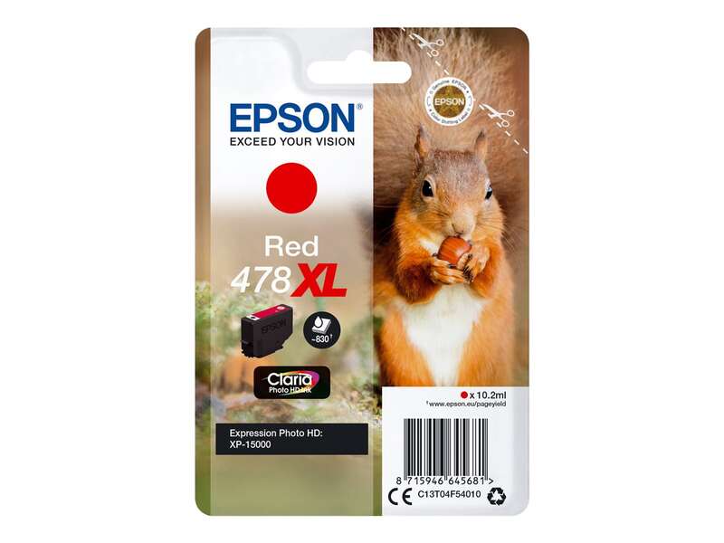 CARTUCHO ORIGINAL Epson 478XL Rojo Cartucho de Tinta Original - C13T04F54010