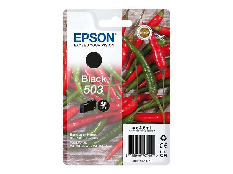 CARTUCHO ORIGINAL Epson 503 Negro Cartucho de Tinta Original - C13T09Q14010