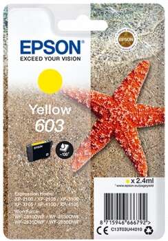 CARTUCHO ORIGINAL Epson 603 Amarillo Cartucho de Tinta Original - C13T03U44010