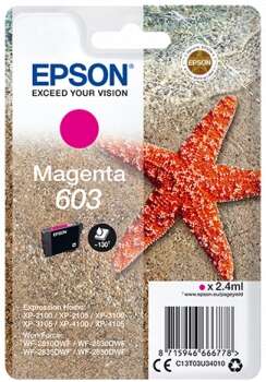 CARTUCHO ORIGINAL Epson 603 Magenta Cartucho de Tinta Original - C13T03U34010