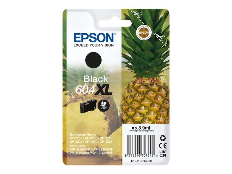 CARTUCHO ORIGINAL Epson 604XL Negro Cartucho de Tinta Original - C13T10H14010