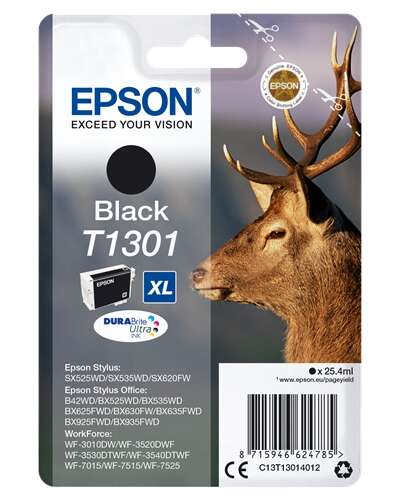 CARTUCHO ORIGINAL Epson T1301 Negro Cartucho de Tinta Original - C13T13014012