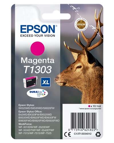 CARTUCHO ORIGINAL Epson T1303 Magenta Cartucho de Tinta Original - C13T13034012