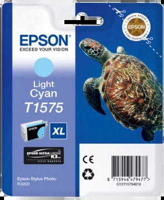 CARTUCHO ORIGINAL Epson T1575 Cyan Light Cartucho de Tinta Original - C13T15754010