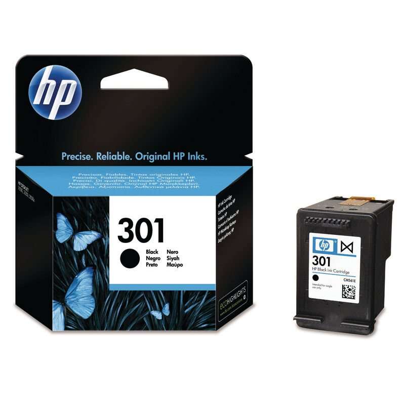 CARTUCHO ORIGINAL HP 301 Negro Cartucho de Tinta Original - CH561EE
