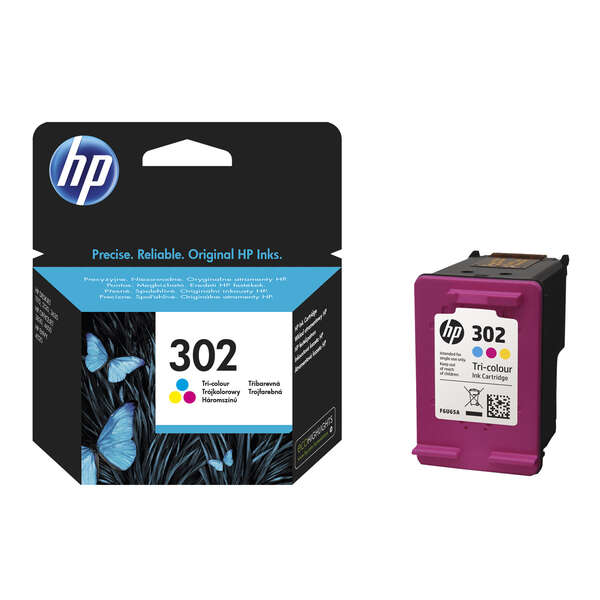 CARTUCHO ORIGINAL HP 302 Color Cartucho de Tinta Original - F6U65AE