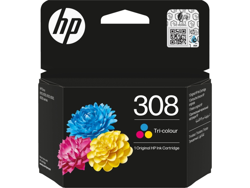 CARTUCHO ORIGINAL HP 308 Color Cartucho de Tinta Original - 7FP2UE
