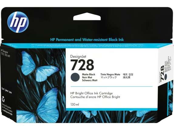 CARTUCHO ORIGINAL HP 728 Negro Mate Cartucho de Tinta Original - 3WX25A