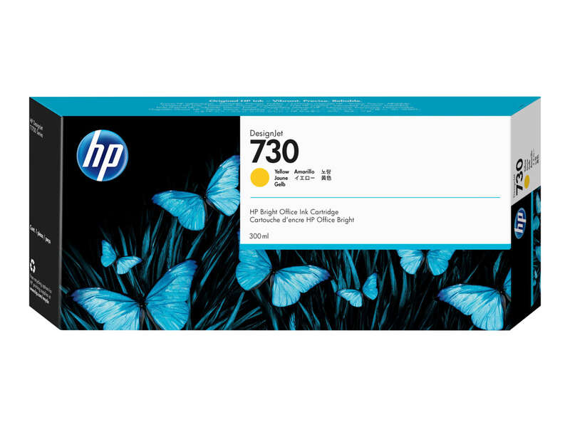 CARTUCHO ORIGINAL HP 730 Amarillo Cartucho de Tinta Original - P2V70A