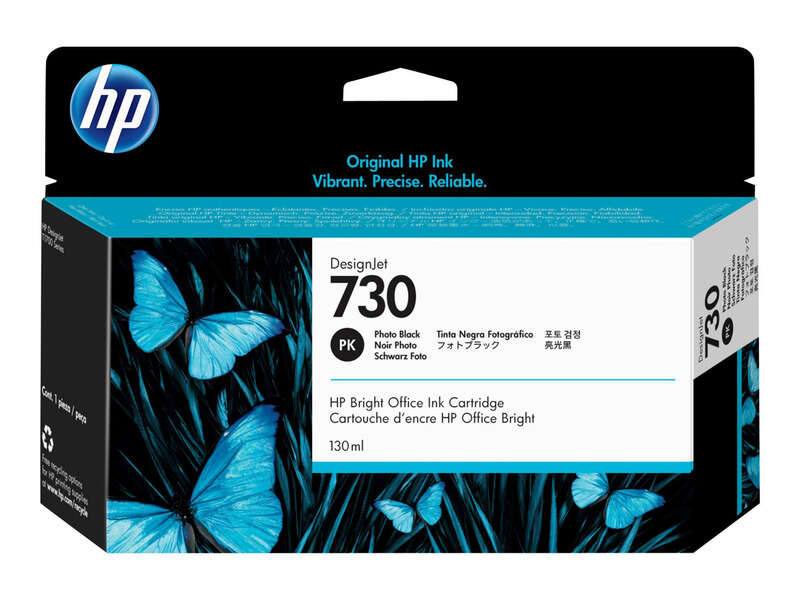 CARTUCHO ORIGINAL HP 730 Negro Photo Cartucho de Tinta Original - P2V67A