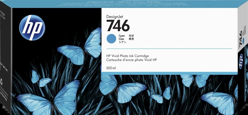 CARTUCHO ORIGINAL HP 746 Cyan Cartucho de Tinta Original - P2V80A