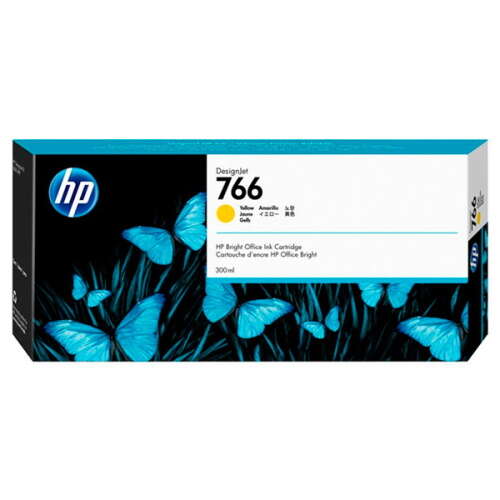 CARTUCHO ORIGINAL HP 766 Amarillo Cartucho de Tinta Original - P2V91A