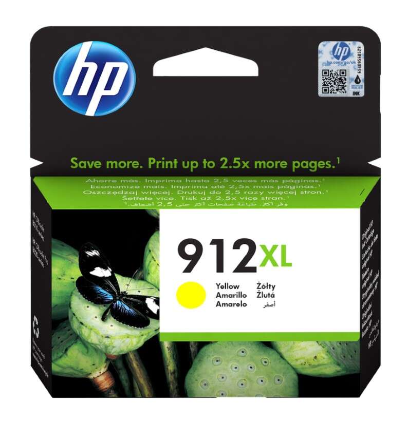 CARTUCHO ORIGINAL HP 912XL Amarillo Cartucho de Tinta Original - 3YL83AE