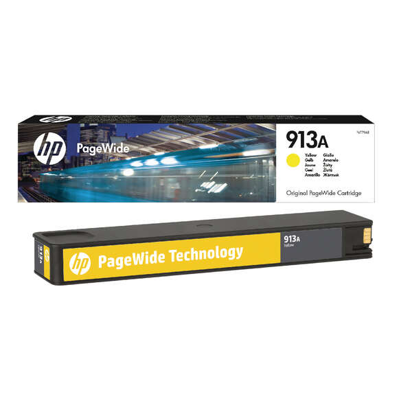 CARTUCHO ORIGINAL HP 913A Amarillo Cartucho de Tinta Original - F6T79AE