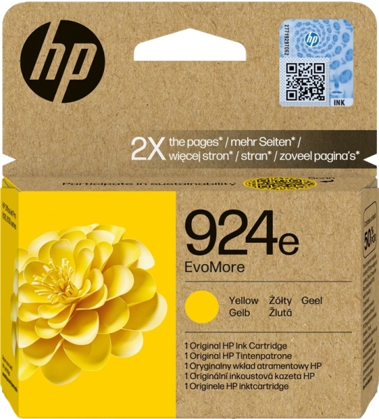 CARTUCHO ORIGINAL HP 924 Cyan Cartucho de Tinta Original - 4K0U3NE