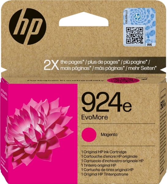 CARTUCHO ORIGINAL HP 924e XL Magenta Cartucho de Tinta Original - 4K0U8NE