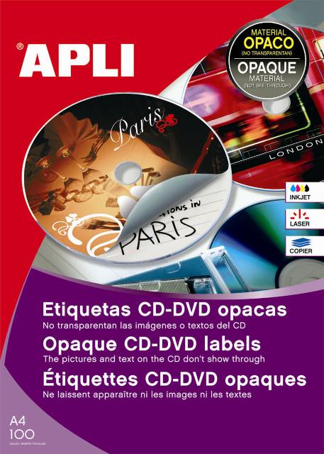 ETIQUETAS ILC MULTI 3 PARA CD CAJA 100 UDS REF.10816