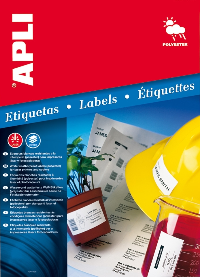 ETIQUETAS TRANSPARENTES APLI 20H 70X37 LASER REF. 01224
