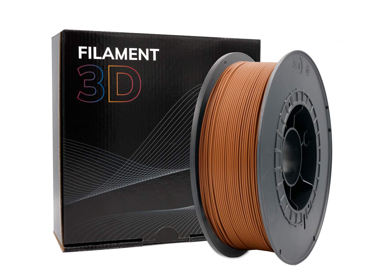 FILAMENTO 3D ***MARRON*** PLA GOLD 1.75MM DE 1 KG