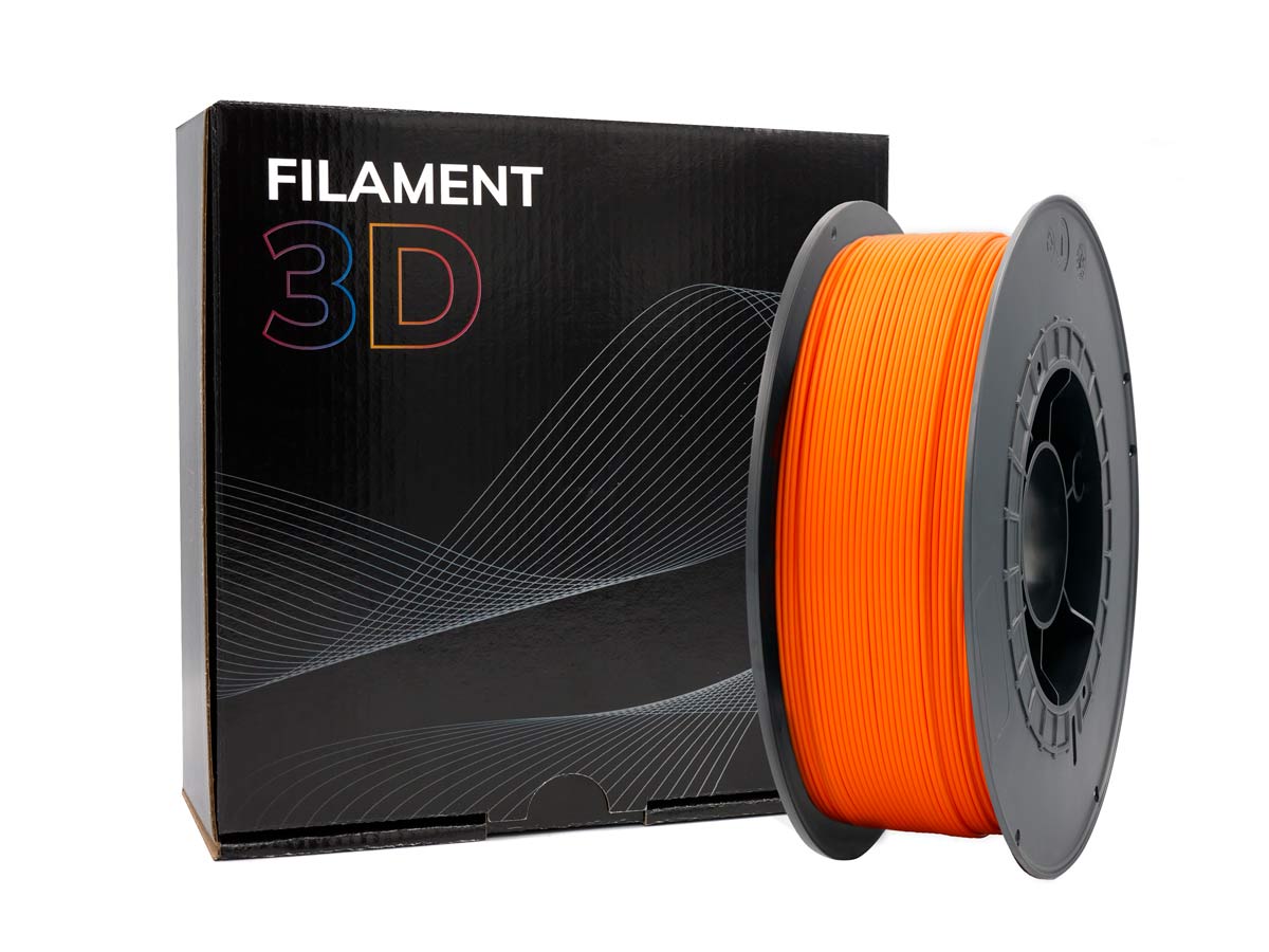 FILAMENTO 3D ***NARANJA*** PLA GOLD 1.75MM DE 1 KG