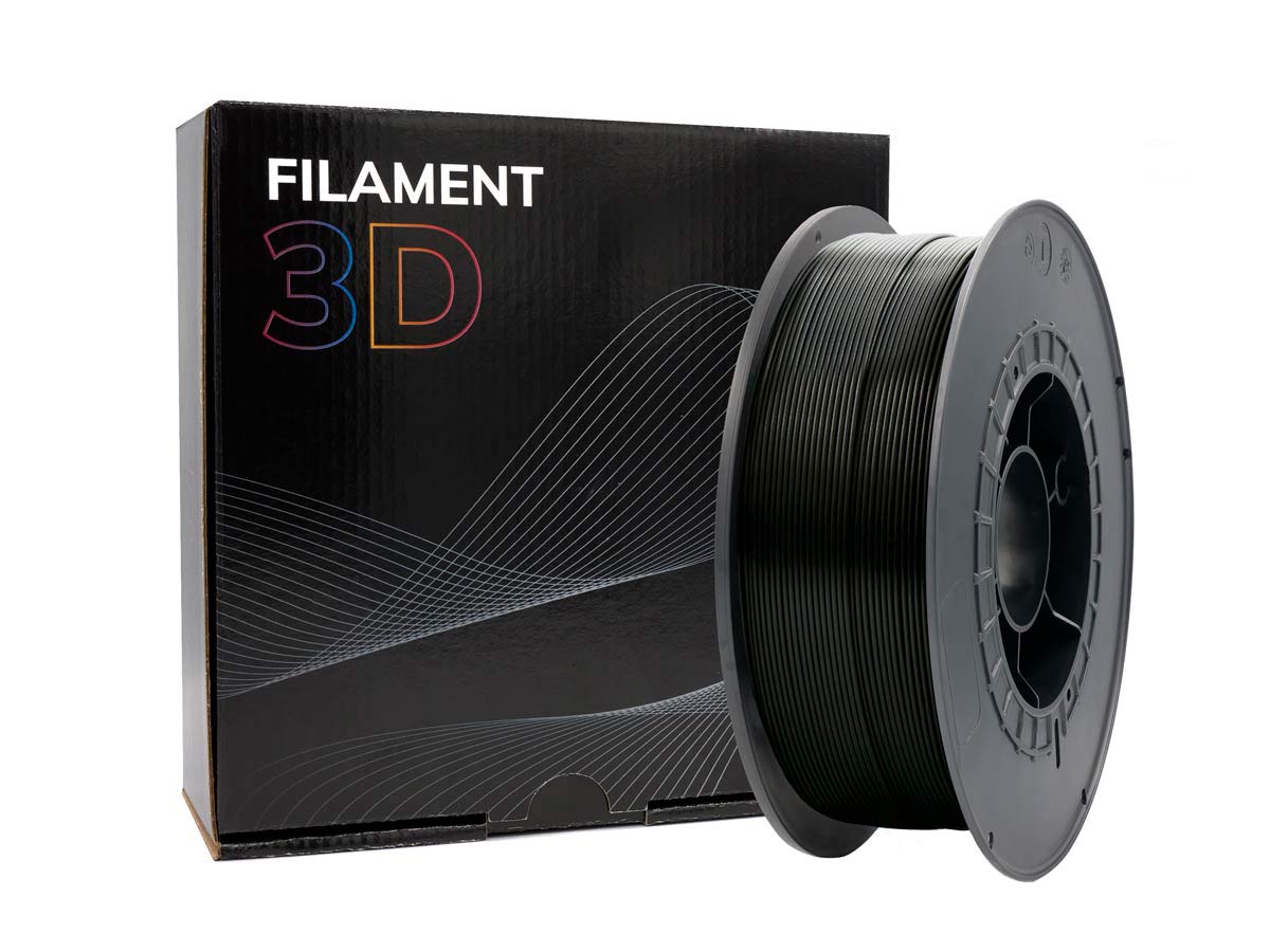 FILAMENTO 3D ***NEGRO*** PLA GOLD 1.75MM DE 1 KG