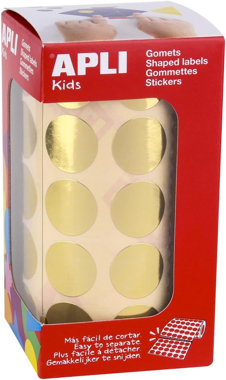 GOMETS CIRCULO 20MM ORO EN ROLLO REF.11632