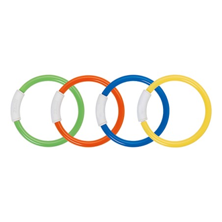 JUEGO 4 ANILLAS BUCEO NATACION