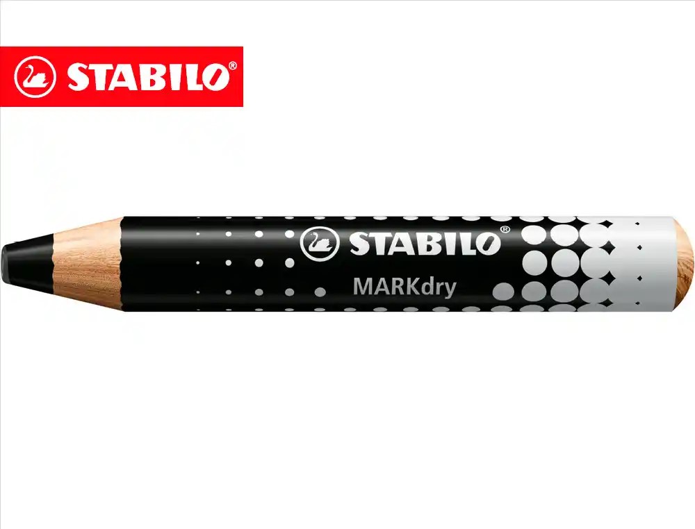 LAPIZ MARCADOR EN SECO STABILO MARKDRY PARA PIZARRA BLANCA ***NEGRO*** REF:648/46