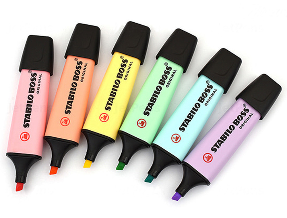 MARCADORES FLUORESCENTES STABILO ****PACK DE 6 COLORES PASTEL*** REF: 70/6-2