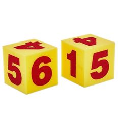 MAXIDADOS DE ESPUMA *** NUMEROS SET 2 DADOS 12X12 CM ***