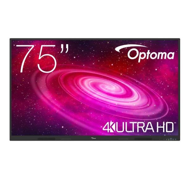 MONITOR INTERACTIVO CREATIVE TOUCH 1 DE 75" OPTOMA 4K ULTRA HD / ANDROID / WIFI / BT / TACTIL 1751RK+S107E
