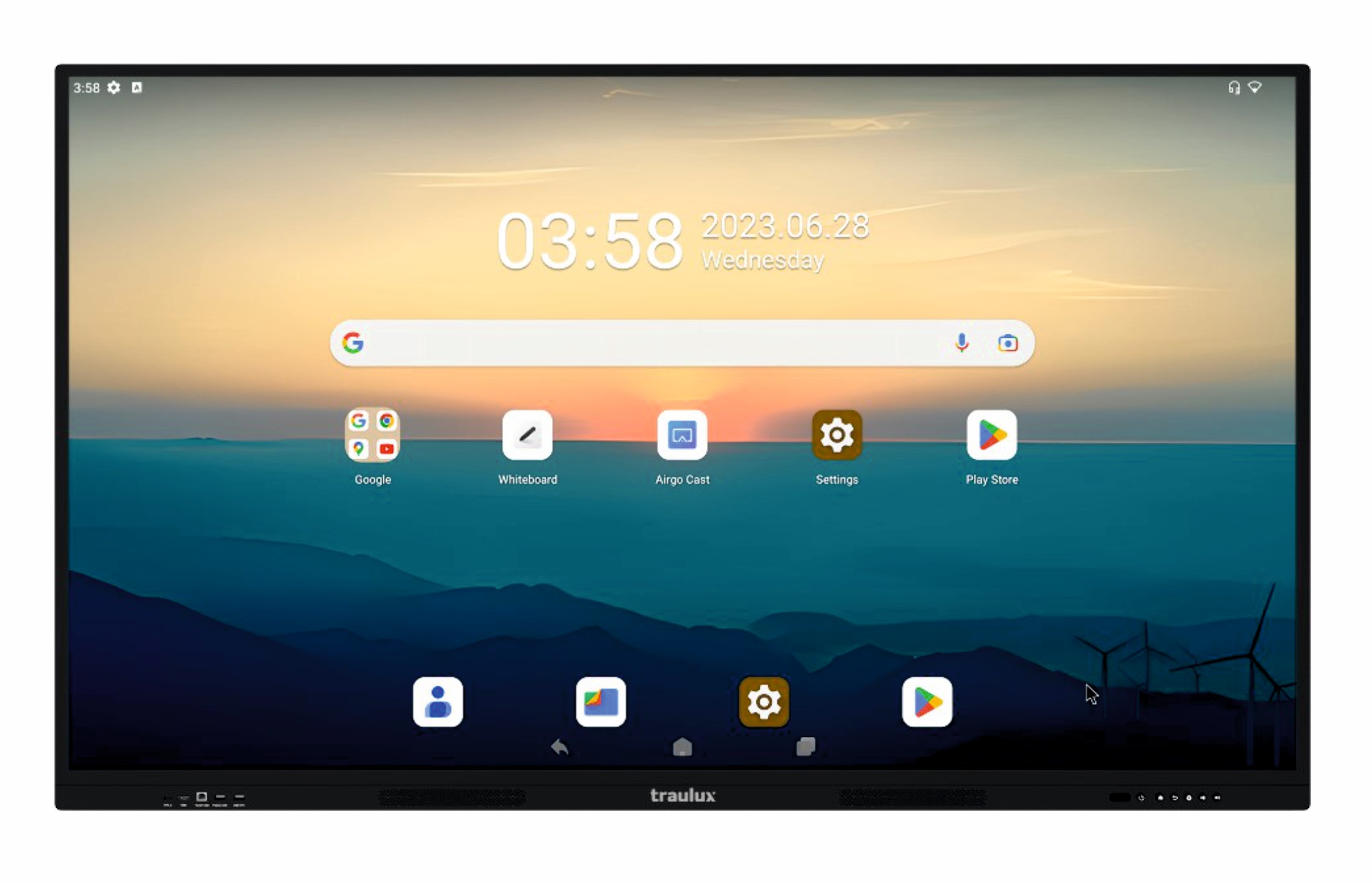 MONITOR INTERACTIVO TRAULUX + ANDROID OPS GOOGLE EDLA **DE 75 PULGADAS** + SOPORTE PARED