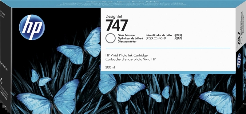 OPTIMIZADOR DE BRILLO HP 747 Optimizador de Brillo Cartucho de Tinta Original - P2V87A