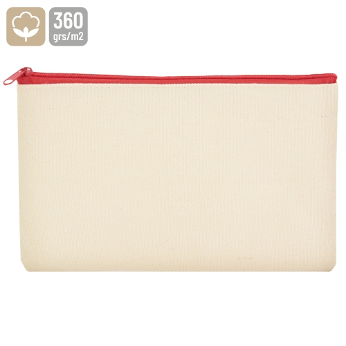 PORTATODO ALGODON 360 GRAMOS CON CREMALLERA DE 210X129MM