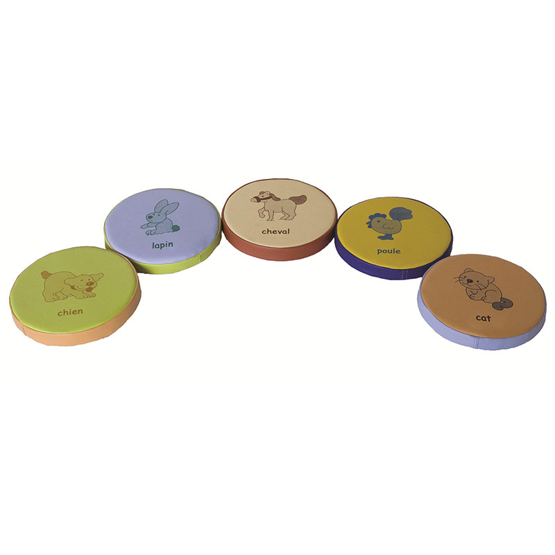 PUFF ***PACK 5 UNIDADES***  30X5CM PSICO-MOTRICIDAD ALTURA 5CM REF: 390CS