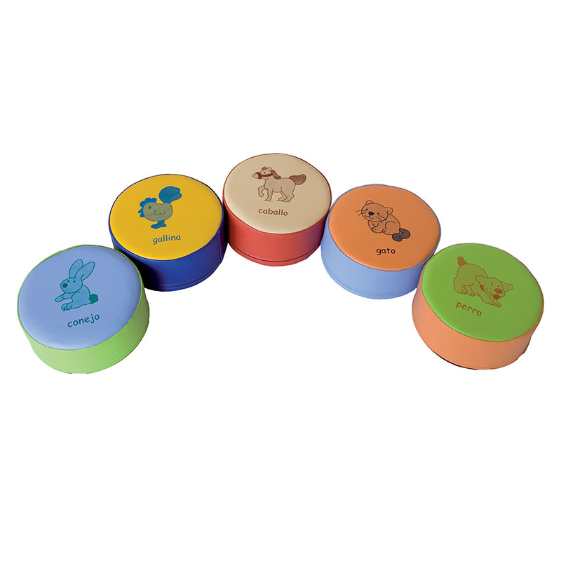 PUFF ***PACK 5 UNIDADES*** DE 30S15CM PSICO-MOTRICIDAD ALTURA ASIENTO 15CM REF: 391CS