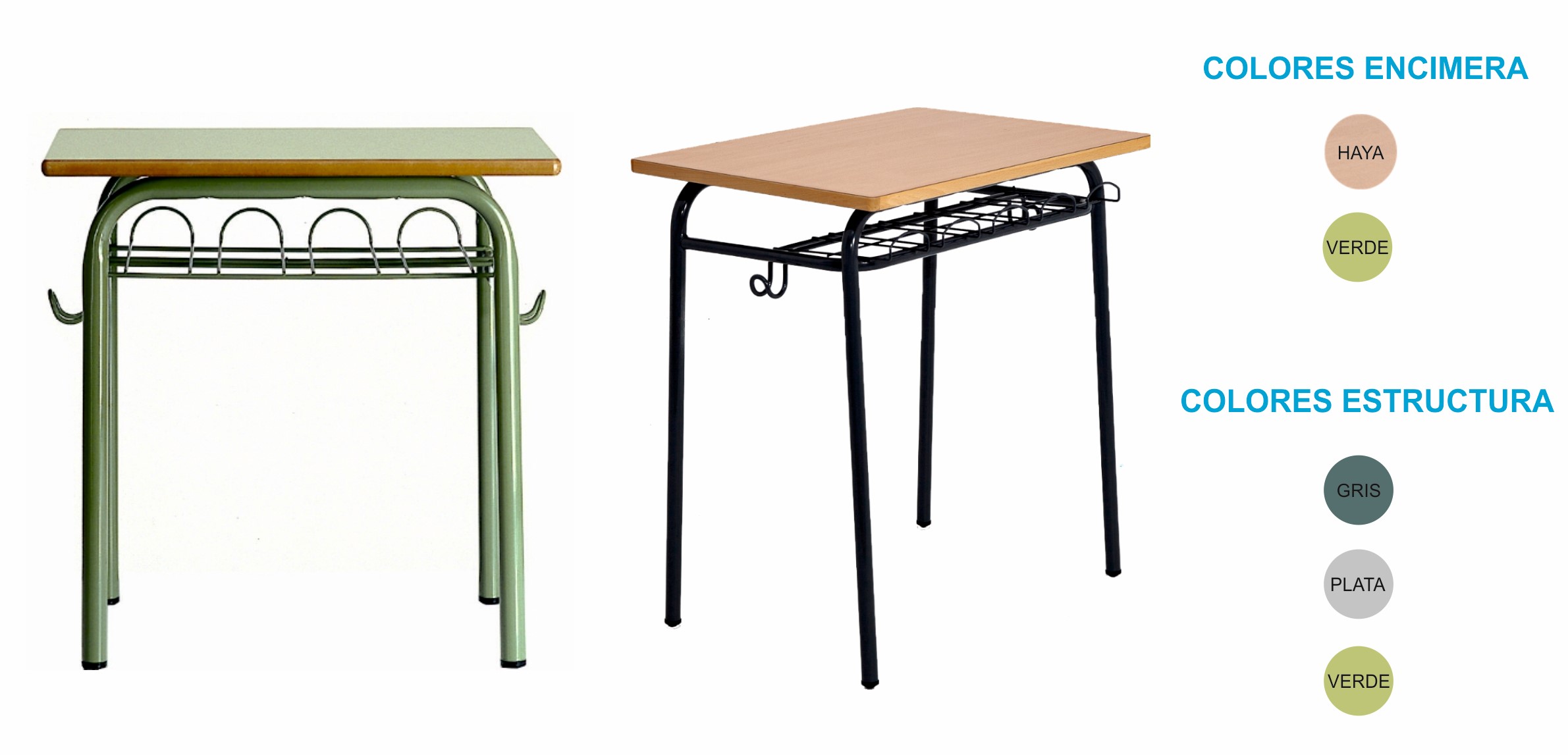 PUPITRE UNIPERSONAL DE 60X50CM Y ALTURA 70CM REF.M3