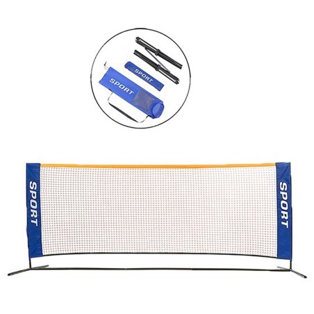 RED SET MINI TENIS / MINI PICKLEBALL ESTRUCTURA METALICA 300X70CM