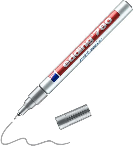 ROTULADOR MARCADOR EDDING 780 COLOR PLATA REF: 780-001