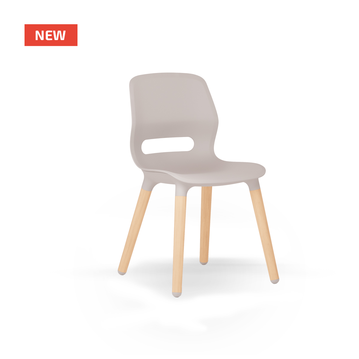 SILLA ESCOLAR JUN WOOD "COLOR GRIS"