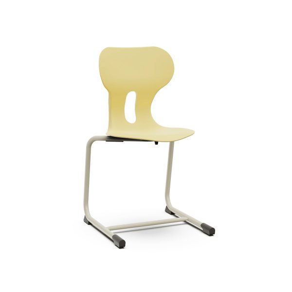 SILLA ESCOLAR LIA CANTILER ***COLOR AMARILLO*** TALLA 4/5/6