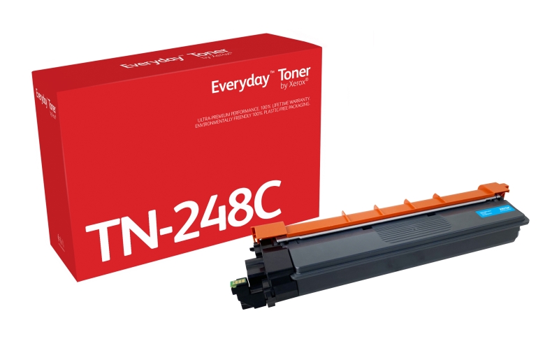 TONER COMPATIBLE Xerox Everyday Brother TN248 Cyan Cartucho de Toner Generico - Reemplaza TN248C