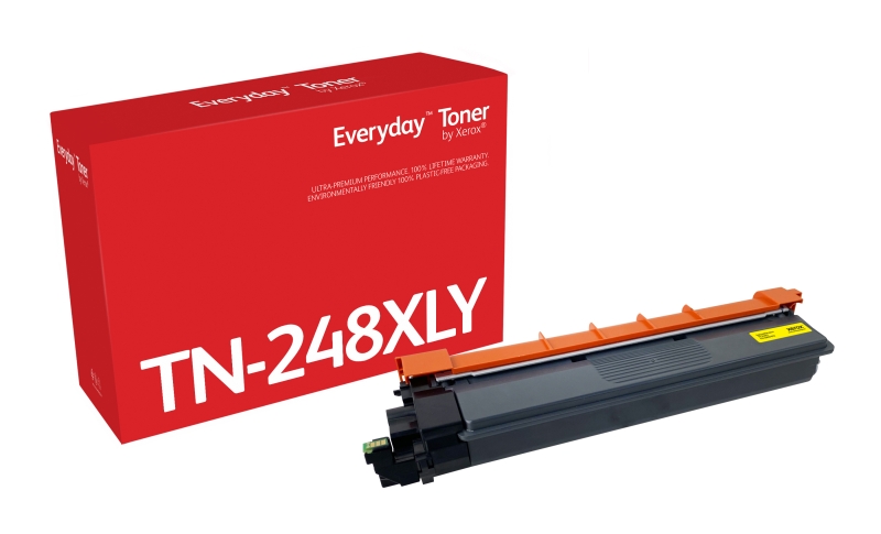 TONER COMPATIBLE Xerox Everyday Brother TN248XL Amarillo Cartucho de Toner Generico - Reemplaza TN248XLY